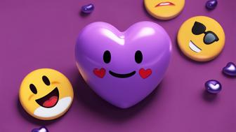 Die Bedeutung des violetten Herzens: Was das lila Emoji wirklich symbolisiert